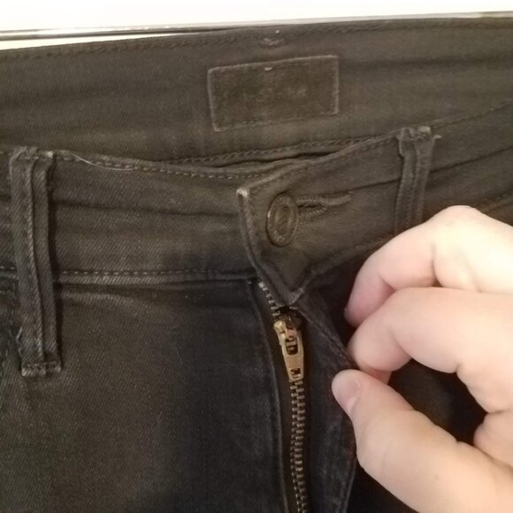 Mother Denim The Hustler Ankle Fray Denim Jeans Size 24 Not Guilty 1117-180 - Picture 6 of 12